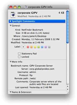 Spotlight OSX 10.5