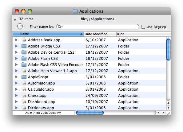 Listing Plain Icons