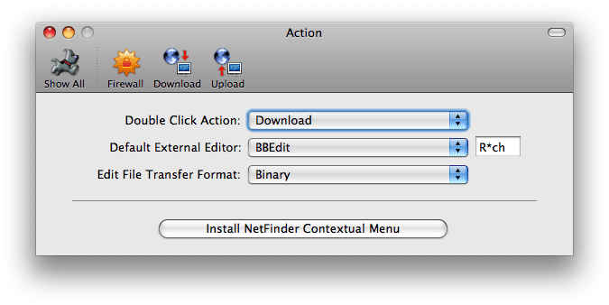 Prefs - Action