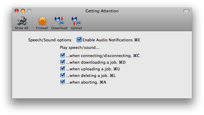 Prefs - Attention