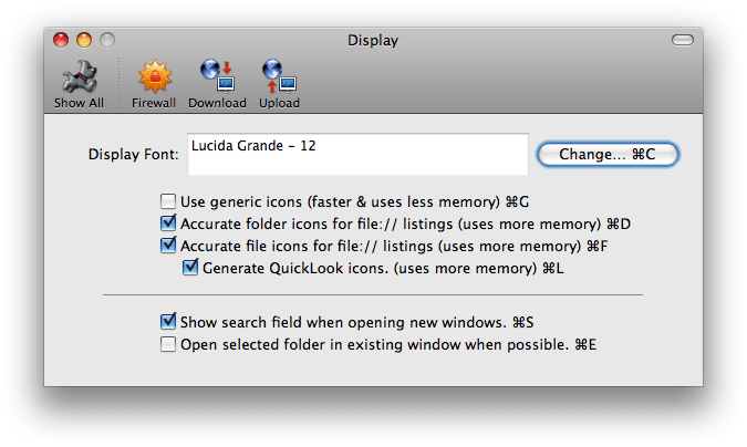Prefs - Display