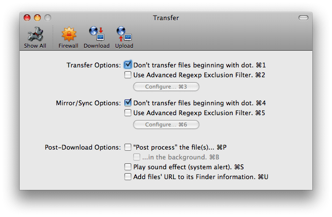 Prefs - Transfer